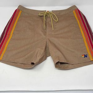 AVIATOR NATION 5 STRIPES MENS BOARD SHORTS SZ 32 NWT